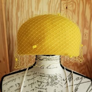 Geo W. Bollman Pillbox Hat Mustard